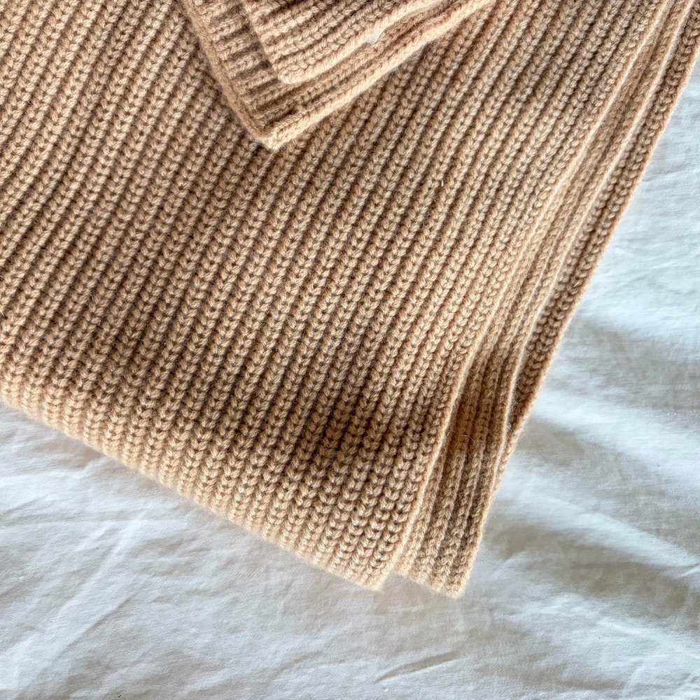 Ulla Johnson // Brinley Cashmere Beige Scarf - Picture 3 of 5